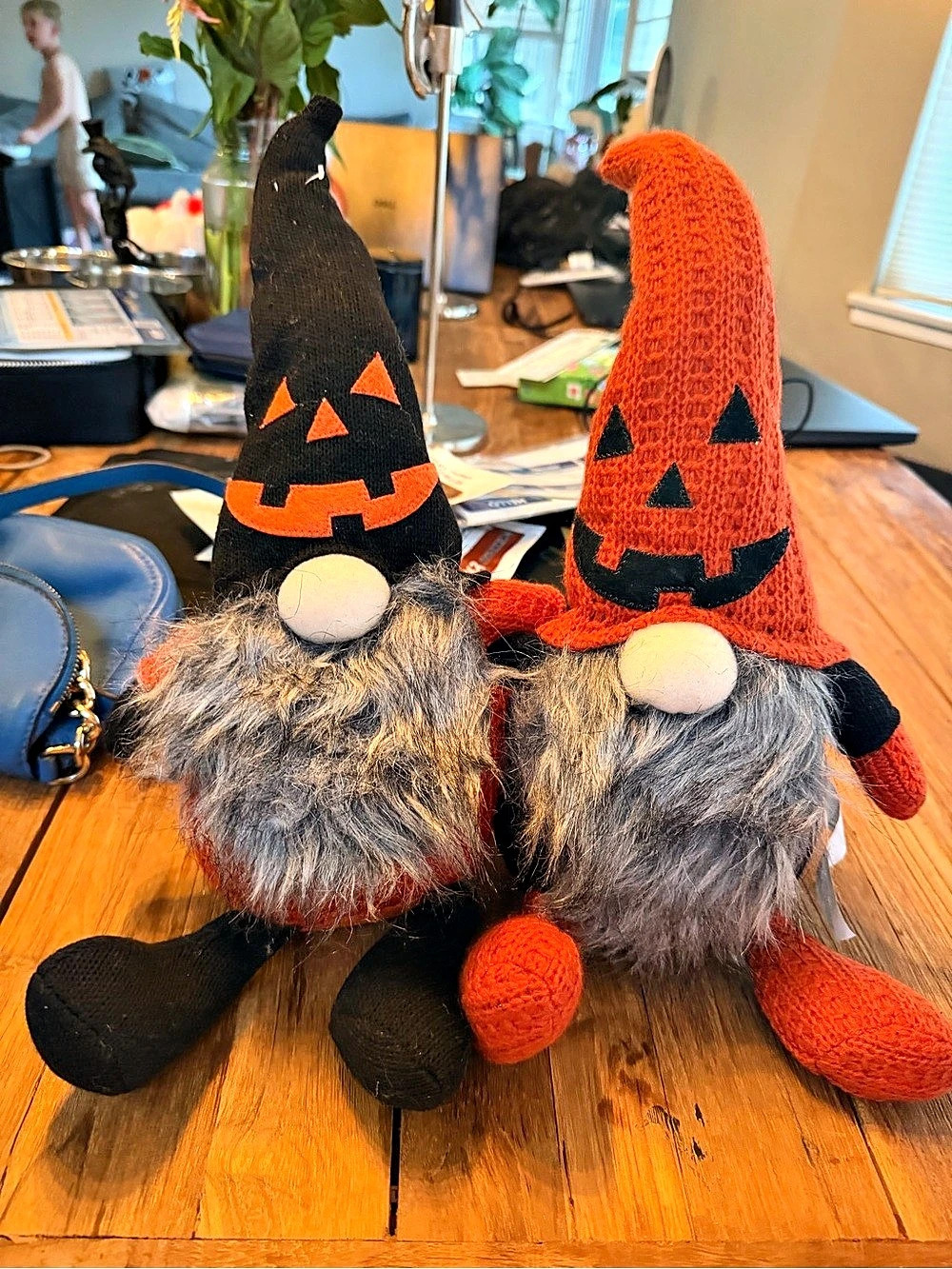 Halloween Gnome Decor Set Orange & Black